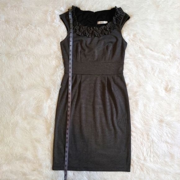 Rickis || Formal Grey Lined Midi Dress, Size 4 - Picture 4 of 4